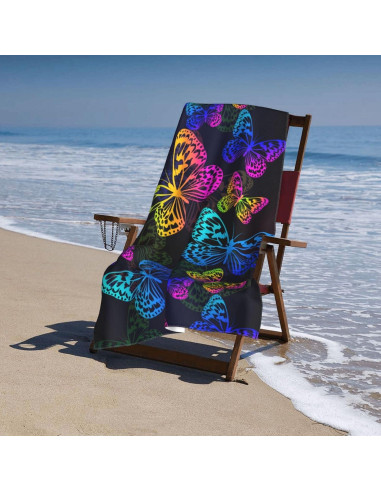 Toalla de Playa VOOHDDY Grande Microfibra Secado Rápido 130x80cm