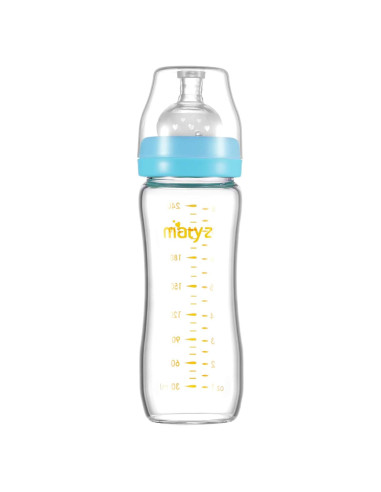 Botella de Alimentación Matyz 8 Oz Vidrio Borosilicato Sin BPA