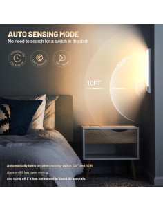 Luces bajo gabinete AVEVA 32 LED recargables con sensor 2