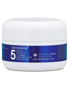Crema Facial 5 en 1 Dermedicine 15ml - Retinol, Vitamina C, Colágeno