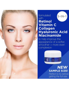 Crema Facial 5 en 1 Dermedicine 15ml - Retinol, Vitamina C, Colágeno 2