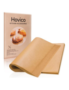 Hovico 130 Hojas de Papel Pergamino Anti-adherente 22.86x33.02 cm