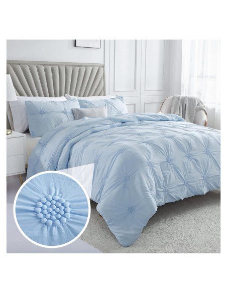 Conjunto de Edredón Swift Home Twin XL Azul Bebé 2 Piezas Conjunto de Edredón Swift Home Twin XL Azul Bebé 2 Piezas