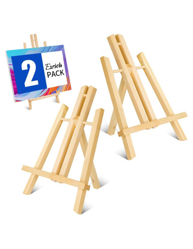 Caballete de Mesa de Madera ESRICH 30cm - 2 Pack Plegable
