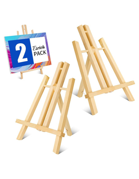 Caballete de Mesa de Madera ESRICH 30cm - 2 Pack Plegable