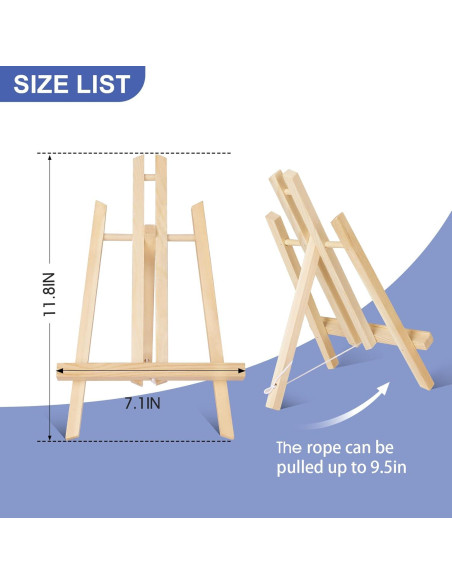 Caballete de Mesa de Madera ESRICH 30cm - 2 Pack Plegable