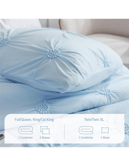 Conjunto de Edredón Swift Home Twin XL Azul Bebé 2 Piezas Conjunto de Edredón Swift Home Twin XL Azul Bebé 2 Piezas