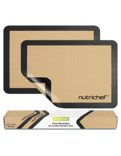 Tapetes de Silicona NutriChef - 2 Reutilizables 42x29.5cm