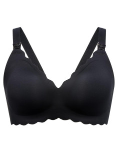 Sostén de Lactancia Momcozy Sin Costuras Negro Pequeño