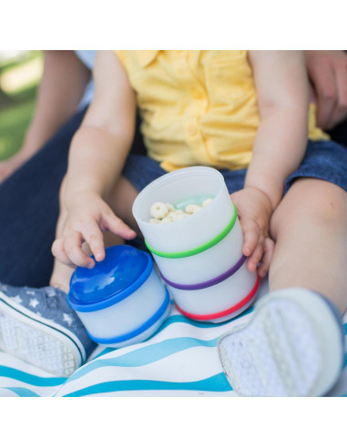 Tazas apilables Dr. Brown's para bocadillos 4 unidades 6m+