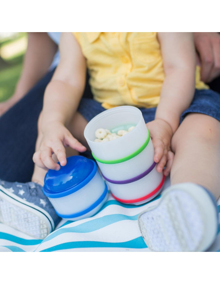 Tazas apilables Dr. Brown's para bocadillos 4 unidades 6m+