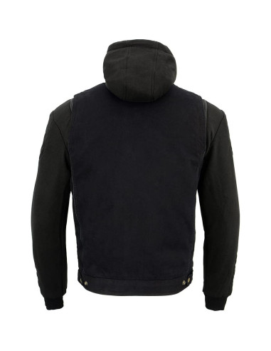 Chaleco de mezclilla negro Milwaukee Leather MDM3020 5-en-1