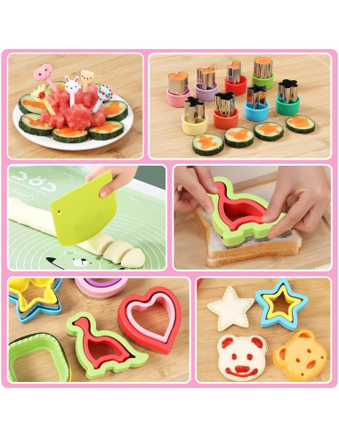 Juego de Cortadores y Selladores de Sándwich CokiArt 27 Piezas