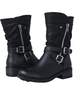 Botas de Motociclista para Mujer Globalwin a Media Pantorrilla 2