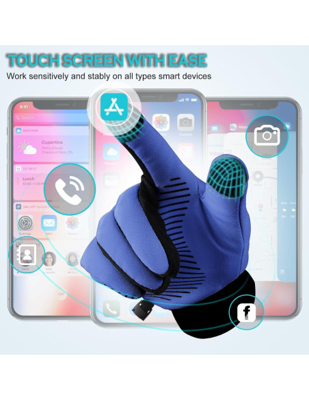 Guantes de Invierno Unisex JALBSI con Forro Térmico y Dedos Táctiles