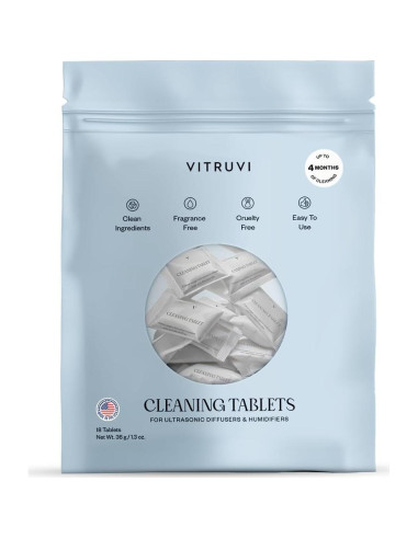 Paquete Humidificador Cloud Vitruvi + Filtro 3 Meses + Tabletas