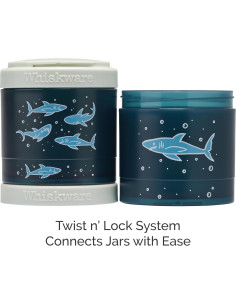 Contenedores Apilables Whiskware para Snacks Niños 3 Tazas 2