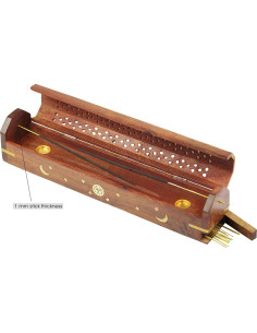 Quemador de Incienso de Madera Sheesham COTTON CRAFT 30.48cm 2