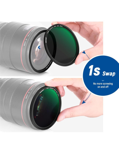 Filtro de Lente ND Magnético NEEWER 58mm 5 en 1 con Difusión