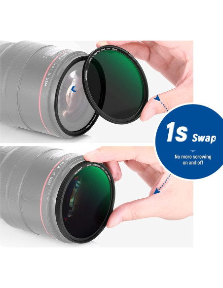 Filtro de Lente ND Magnético NEEWER 58mm 5 en 1 con Difusión Filtro de Lente ND Magnético NEEWER 58mm 5 en 1 con Difusión