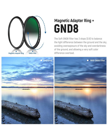 Filtro de Lente ND Magnético NEEWER 58mm 5 en 1 con Difusión Filtro de Lente ND Magnético NEEWER 58mm 5 en 1 con Difusión