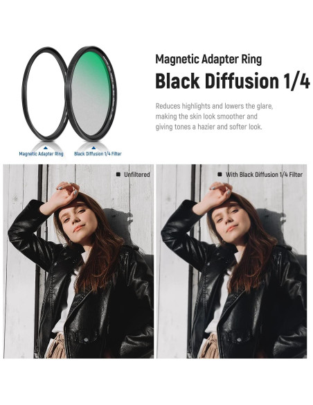 Filtro de Lente ND Magnético NEEWER 58mm 5 en 1 con Difusión Filtro de Lente ND Magnético NEEWER 58mm 5 en 1 con Difusión