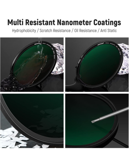 Filtro de Lente ND Magnético NEEWER 58mm 5 en 1 con Difusión Filtro de Lente ND Magnético NEEWER 58mm 5 en 1 con Difusión