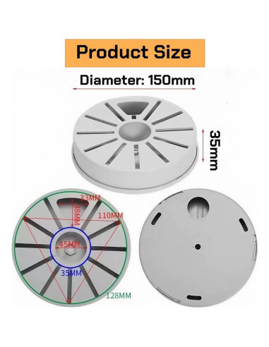 Soporte de Techo Extensible CTXSUMTEC para Cámaras Dome 30-60cm