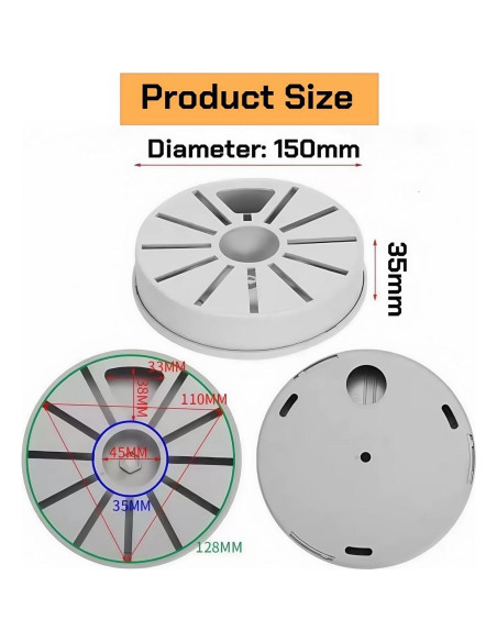 Soporte de Techo Extensible CTXSUMTEC para Cámaras Dome 30-60cm