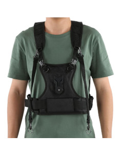 Arnés de cámara doble hombro Mrisata, nylon premium, ergonómico 2