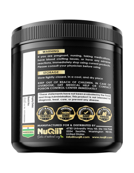 Suplemento de Berberina NUQIIT con Cúrcuma y Té Verde - 90 Cápsulas