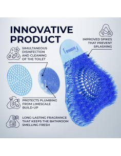 Pantallas de Urinal Desodorantes Spargos 24 Piezas - 3D Onda 2