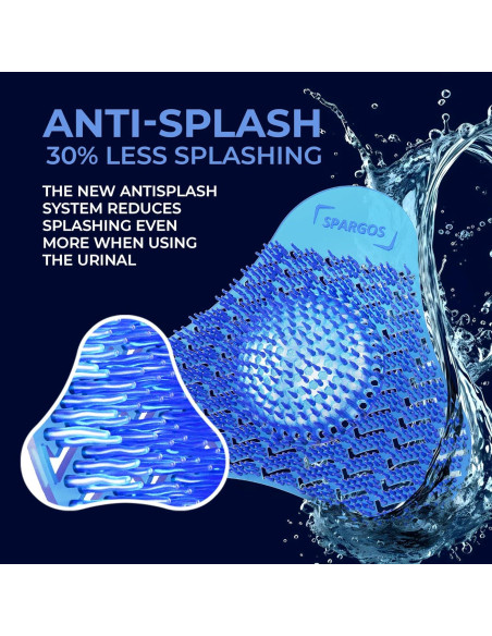 Pantallas de Urinal Desodorantes Spargos 24 Piezas - 3D Onda