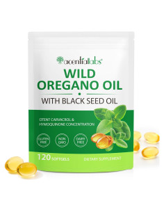 Aceite de Orégano Akeeronn 6000mg + Semilla Negra 200mg 120 Cápsulas