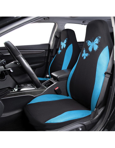 Cubiertas de Asiento de Coche Flying Banner FB-077 Azul Menta