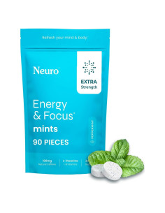 NeuroGum Menta Energía y Enfoque 90 Piezas 100mg Cafeína