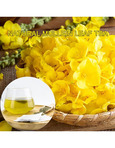 Té de Hoja de Mullein Manlazuli - 30 Bolsitas Sin Cafeína