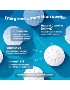 NeuroGum Menta Energía y Enfoque 90 Piezas 100mg Cafeína 2