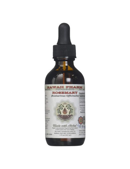 Extracto Líquido de Romero Orgánico HawaiiPharm 60 ml Sin Alcohol