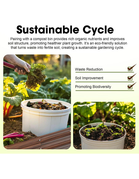 Cama de Jardín Elevada Ovalada Galvanizada IDEA FAMILY 120x60x30cm