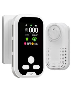 Detector de Monóxido de Carbono 5-en-1 IQYEF HD, Gas Natural y Humo