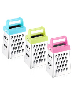 Set de 3 Mini Ralladores de Acero Inoxidable AOZUO
