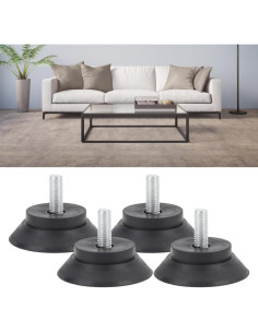 4 Pies de Goma Antideslizantes TYTOGE para Muebles 2