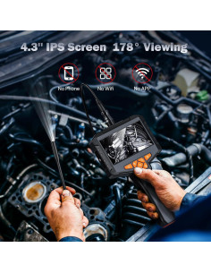 Cámara Borescope Ginocaco 20M 1080P con Luz Ajustable 2