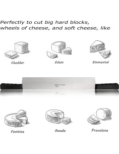 Cuchillo de Queso DELFINA 38 cm Doble Mango Antideslizante 2