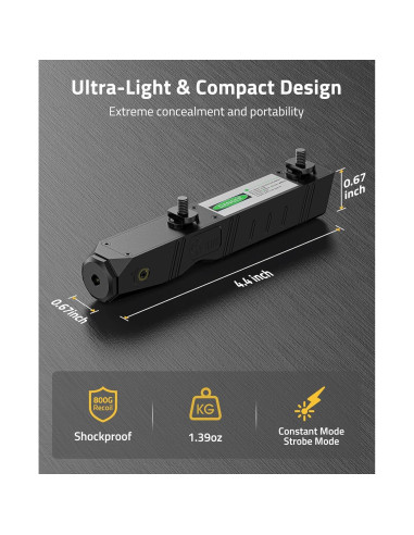 Visor Láser CVLIFE Verde para Rifle M-Lok Recargable