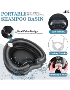 Lavabo Inflable para Champú Foleto - Estación de Lavado Portátil 2