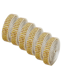 Cinta de Diamante Autoadhesiva MOODKEY 6 Rollos 5.49m Dorado