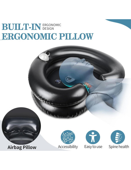 Lavabo Inflable para Champú Foleto - Estación de Lavado Portátil