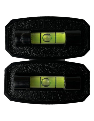 Nivel de Burbuja Autoadhesivo APEX RV 5.08x2.54cm Negro - 2 Piezas